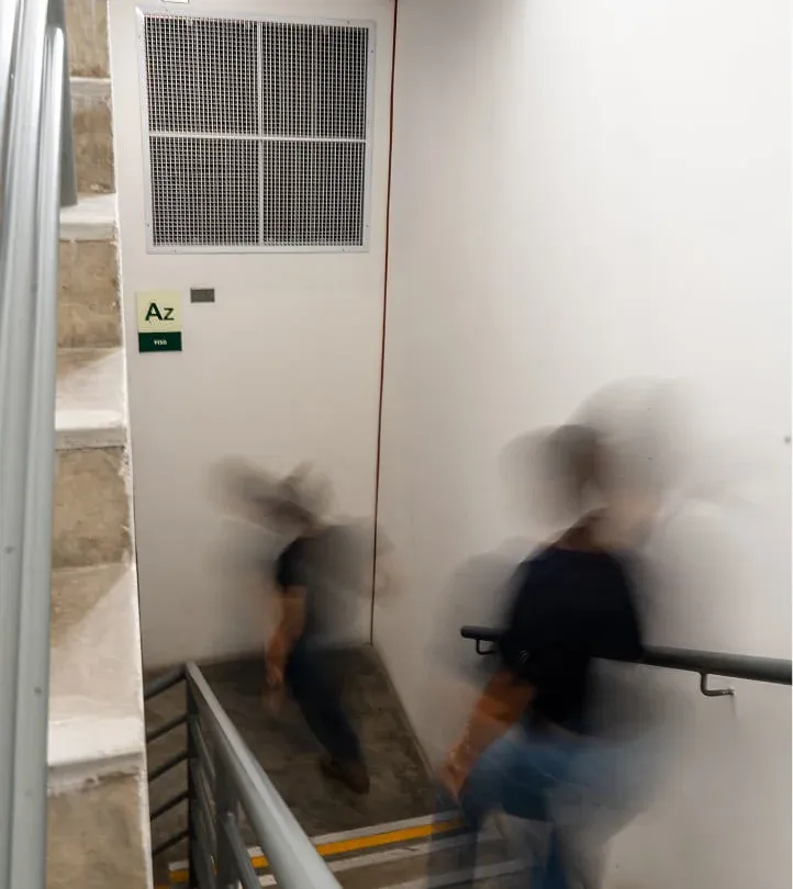 Presurización de  escaleras